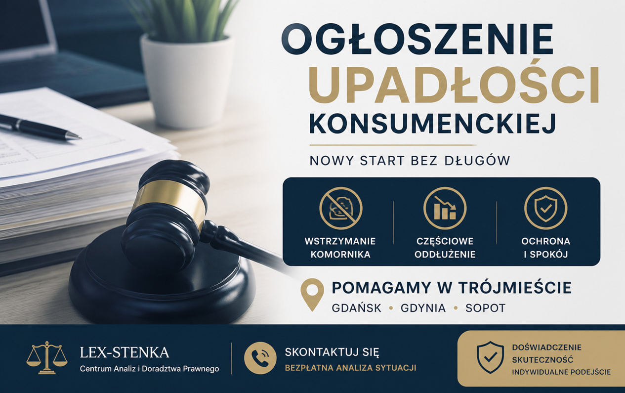 Jak ogłosić upadłość konsumencką mając komornika?