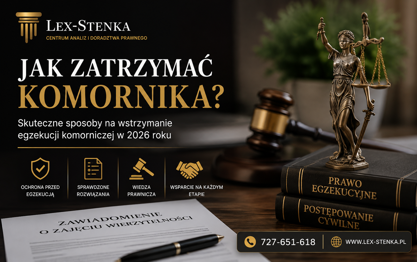 🛑⚖️ Jak zatrzymać komornika? Skuteczne sposoby na wstrzymanie egzekucji komorniczej w 2026 roku